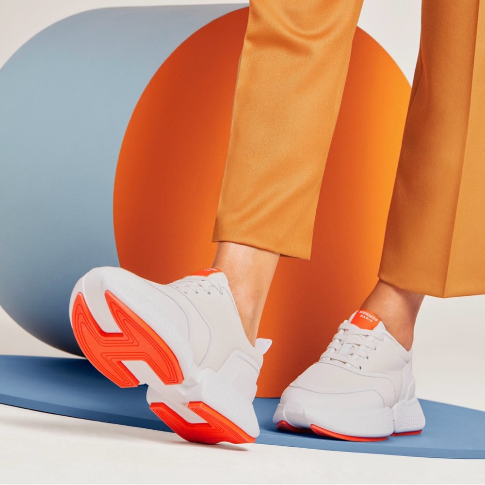 Hermes NEW GIGA Sneakers Women's size 39 - Picture 5 of 15